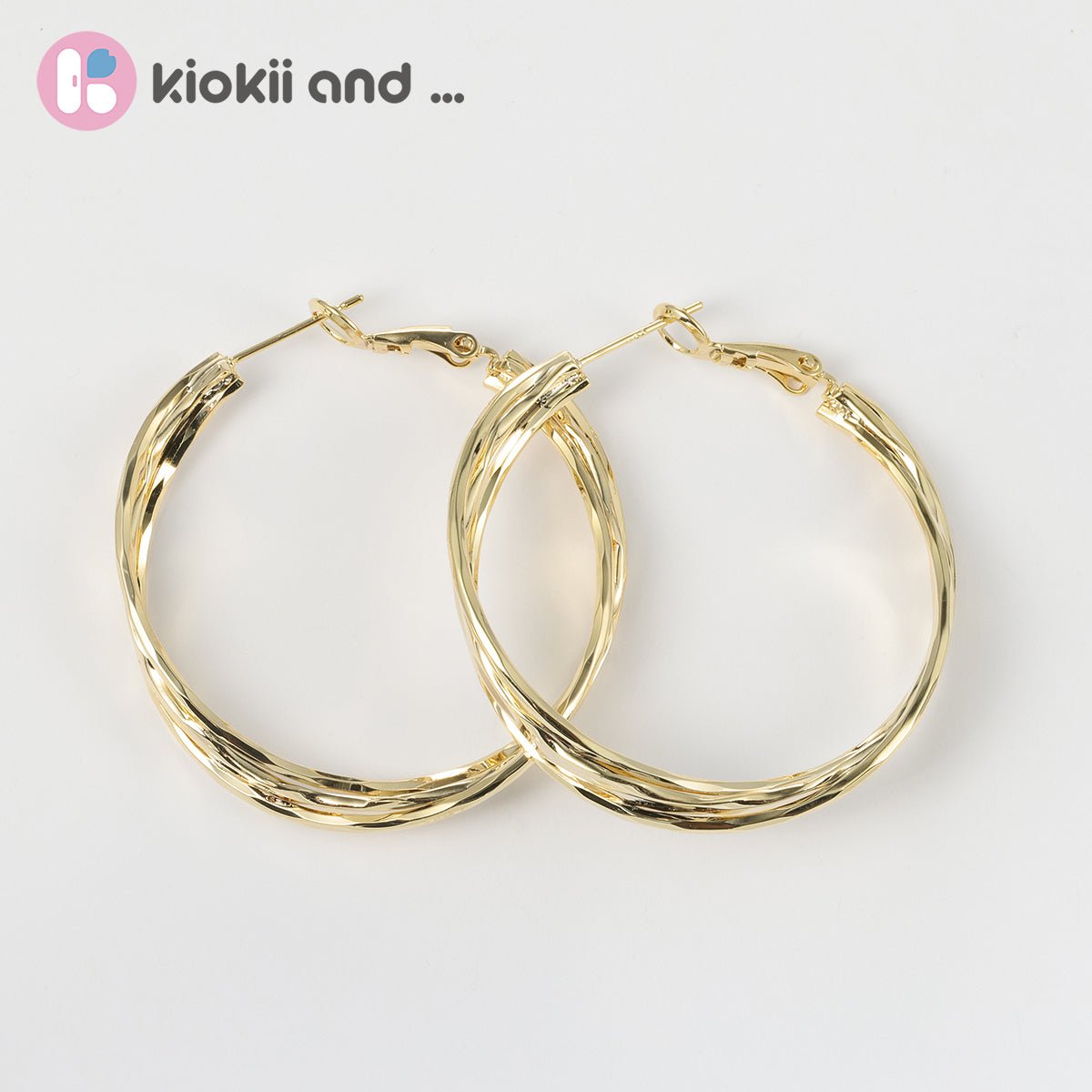 Arch14 Effortless Charm Sculpted 18K Gold - Plated Hoop Earrings by Arch14 – Earrings