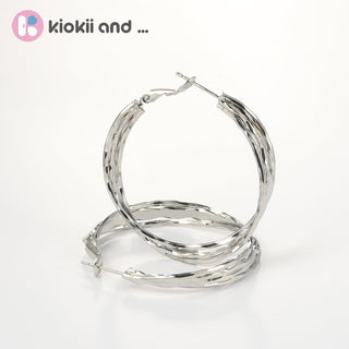 Arch14 Effortless Charm Sculpted 18K Gold - Plated Hoop Earrings by Arch14 – Earrings photo