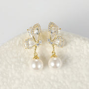 Arch14 Enchanted Wings & Pearl 18K Gold - Plated Drop Earrings by Arch14 – Earrings