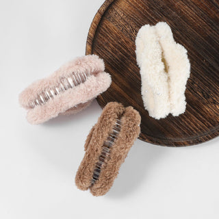 Arch14 Fluffy Oval Claw Clips 1pc by Arch14 – Hair Accessories photo