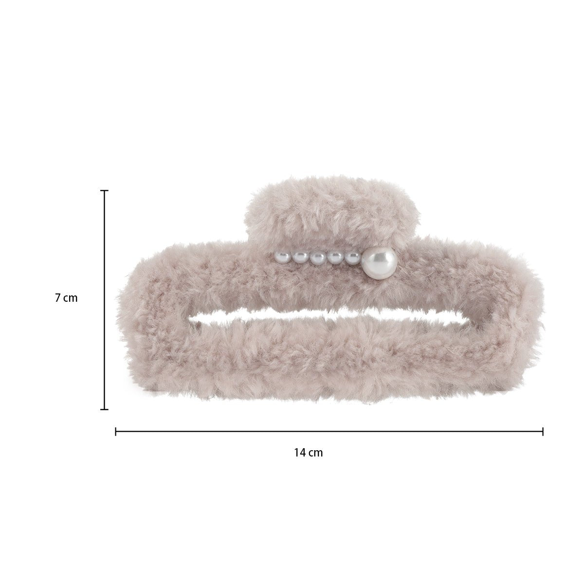 Arch14 Fuzzy Rectangle Claw Clips 1pc by Arch14 – Hair Accessories