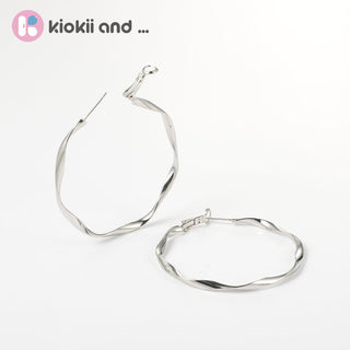 Arch14 Gilded Twist 18K Gold - Plated Hoop Earrings by Arch14 – Earrings photo