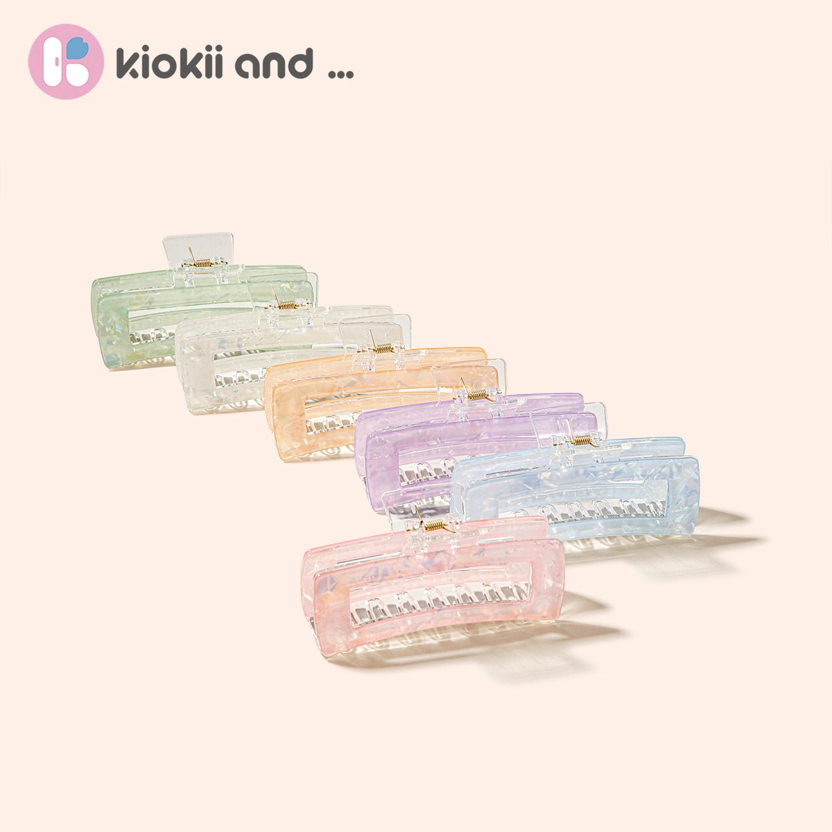 Arch14 Holographic Shine Rectangle Claw Clip 1pc by Arch14 – Hair Accessories
