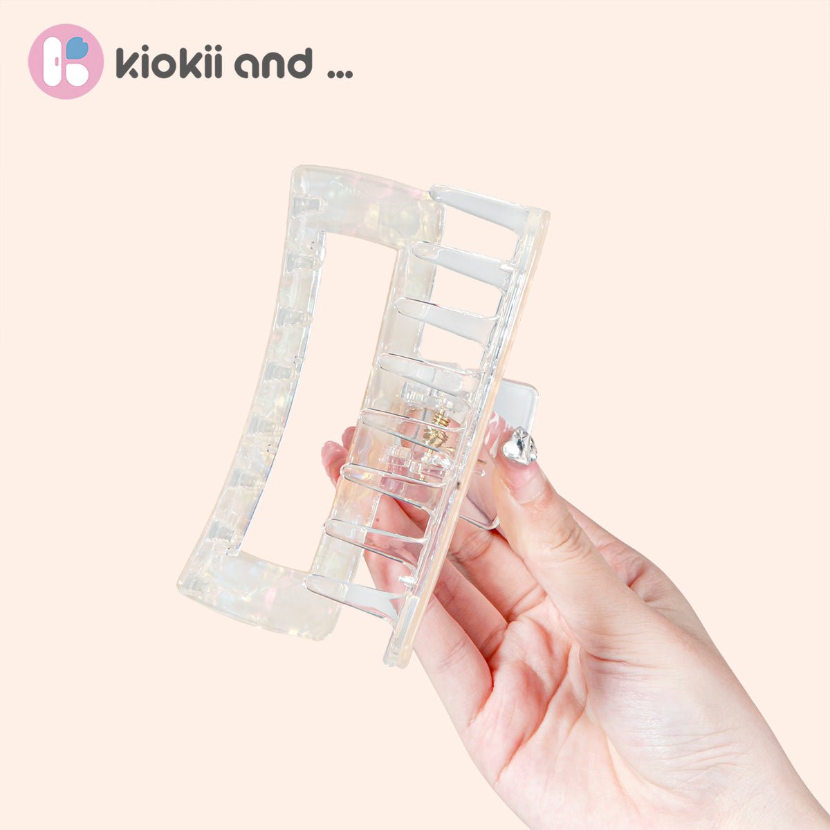 Arch14 Holographic Shine Rectangle Claw Clip 1pc by Arch14 – Hair Accessories