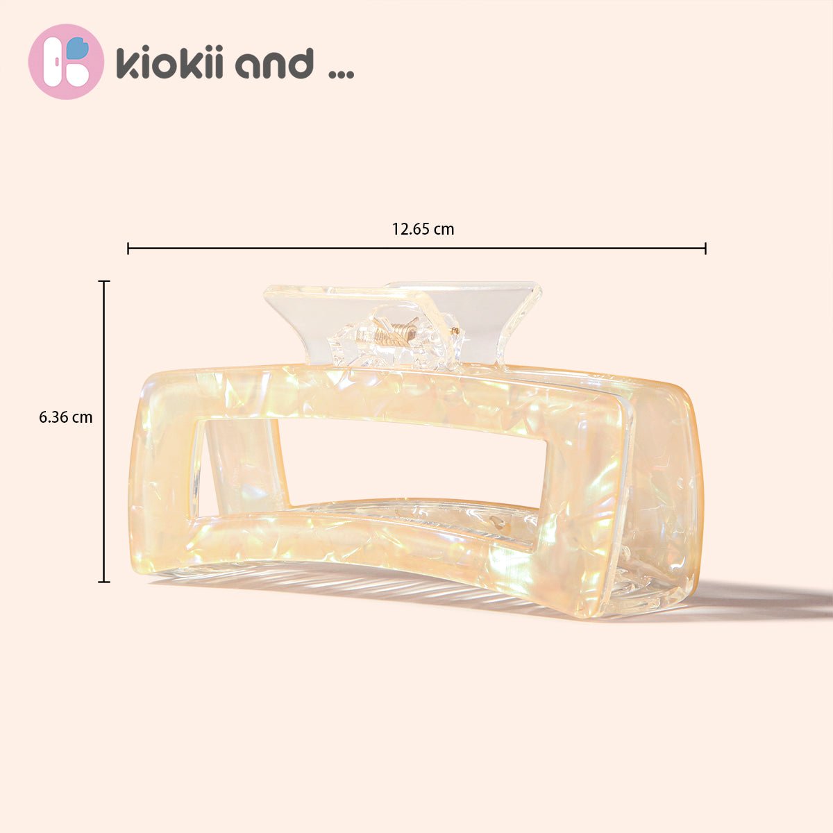 Arch14 Holographic Shine Rectangle Claw Clip 1pc by Arch14 – Hair Accessories