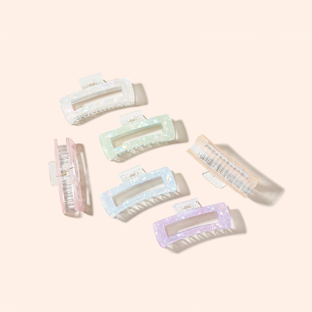 Arch14 Holographic Shine Rectangle Claw Clip 1pc by Arch14 – Hair Accessories