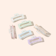 Arch14 Holographic Shine Rectangle Claw Clip 1pc by Arch14 – Hair Accessories