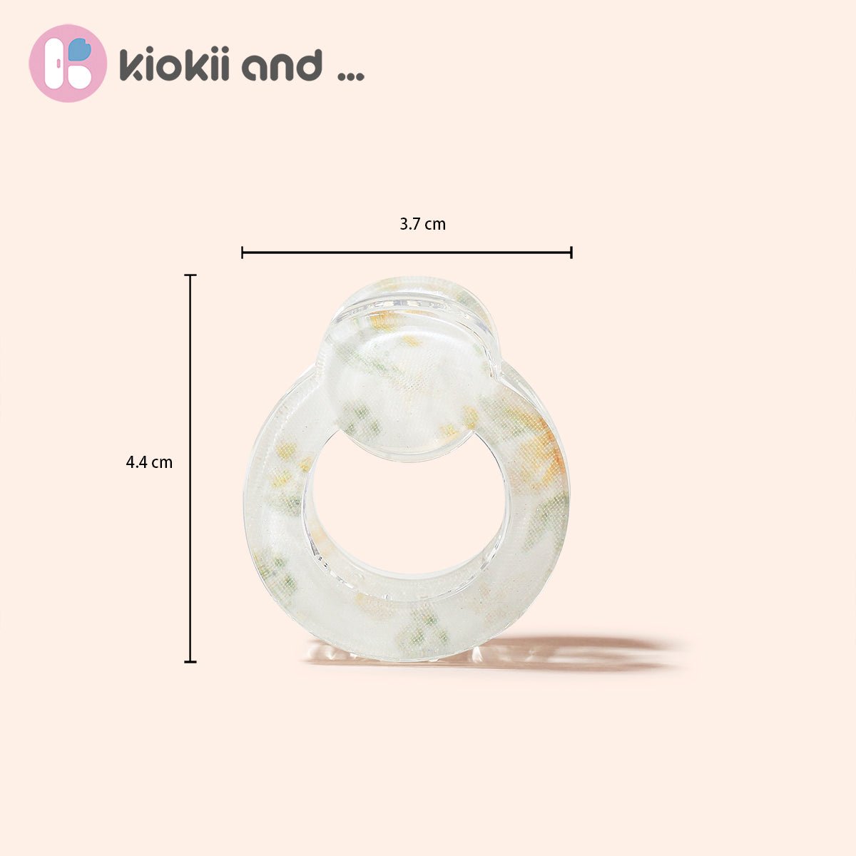 Arch14 Pastel Blossoms Mini Round Claw Clip 1pc by Arch14 – Hair Accessories