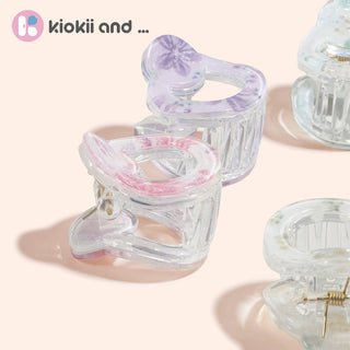 Arch14 Pastel Blossoms Mini Round Claw Clip 1pc by Arch14 – Hair Accessories photo