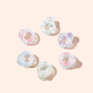 Arch14 Pastel Blossoms Mini Round Claw Clip 1pc by Arch14 – Hair Accessories photo