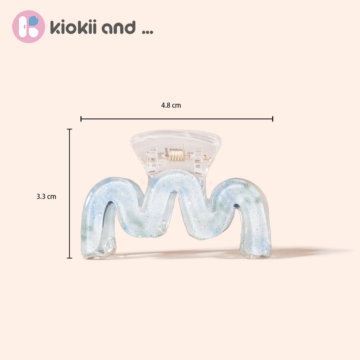 Arch14 Pastel Blossoms Mini Wave Claw Clip 1pc by Arch14 – Hair Accessories