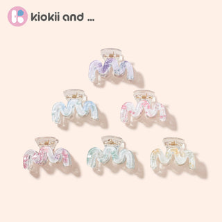 Arch14 Pastel Blossoms Mini Wave Claw Clip 1pc by Arch14 – Hair Accessories photo