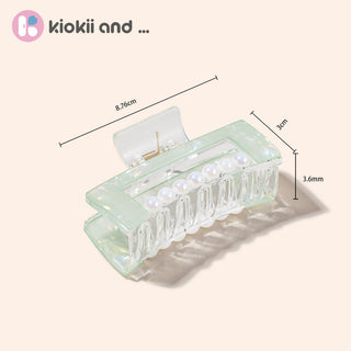 Arch14 Pearl Accent Rectangle Hair Claw 1pc by Arch14 – Hair Accessories photo