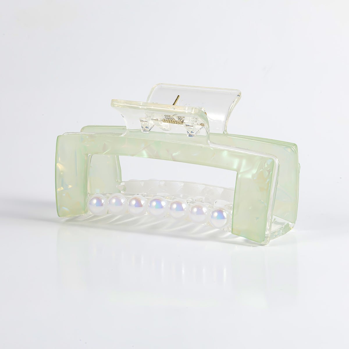 Arch14 Pearl Accent Rectangle Claw Clip 1pc by Arch14 – Hair Accessories
