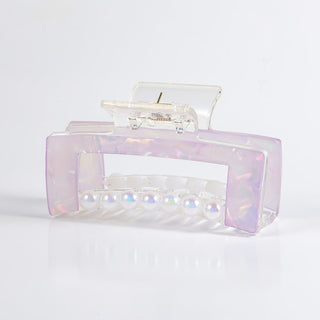 Arch14 Pearl Accent Rectangle Hair Claw 1pc by Arch14 – Hair Accessories photo