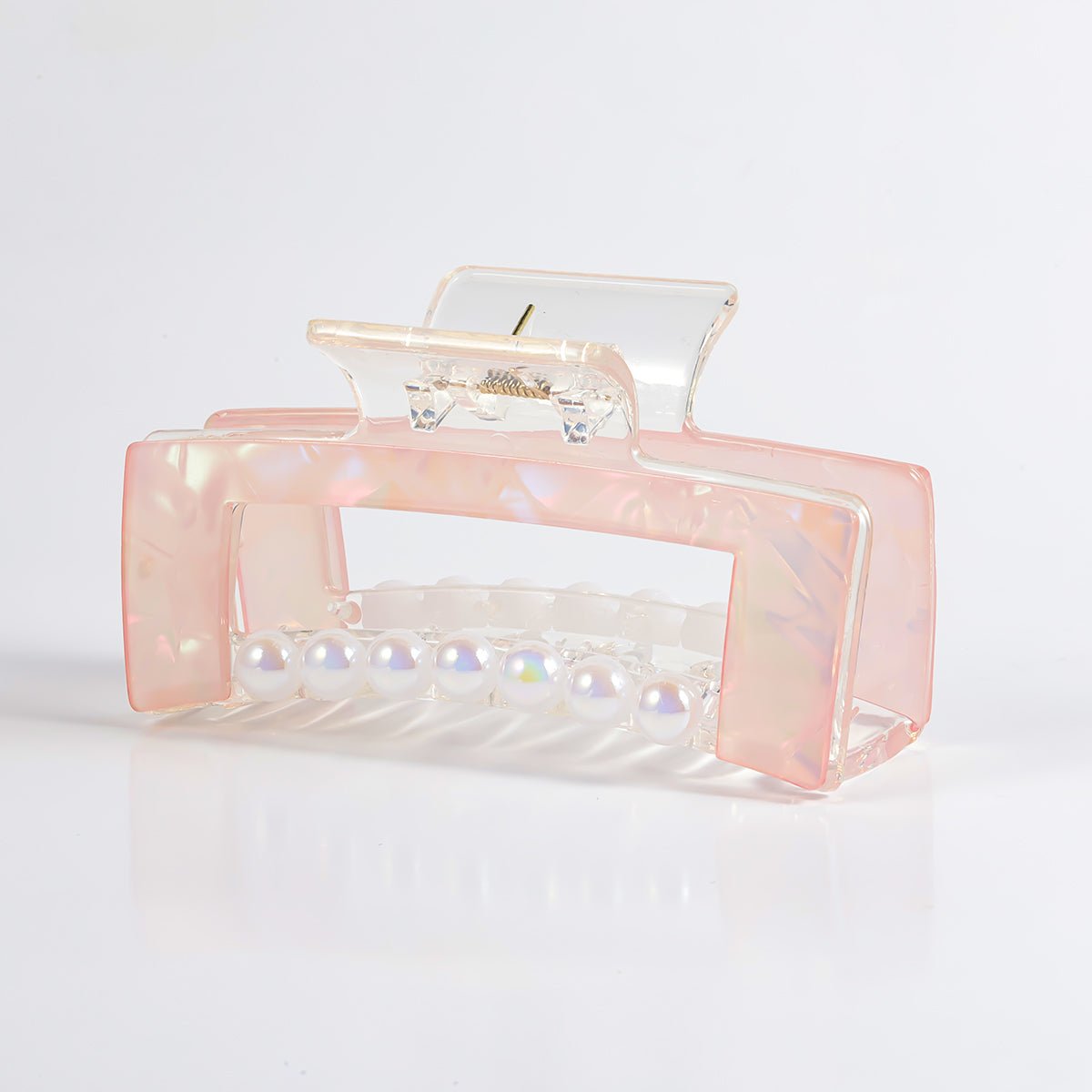 Arch14 Pearl Accent Rectangle Claw Clip 1pc by Arch14 – Hair Accessories