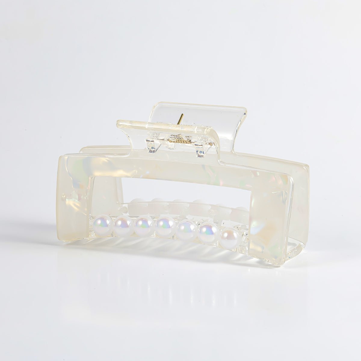 Arch14 Pearl Accent Rectangle Claw Clip 1pc by Arch14 – Hair Accessories