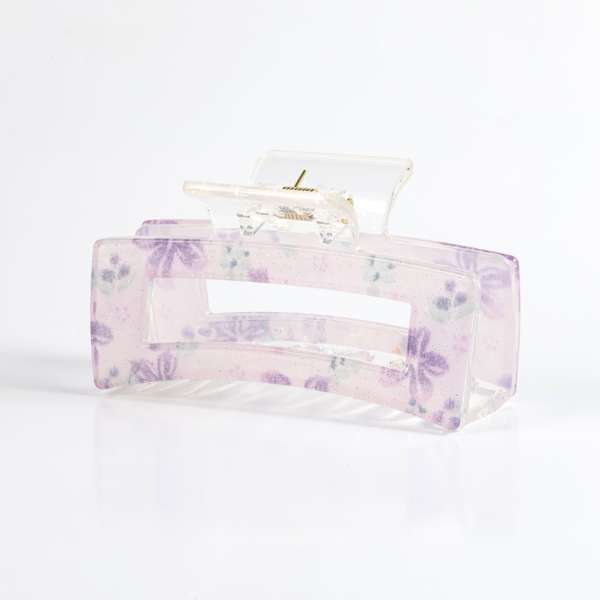 Arch14 Printed Floral Rectangle Claw Clip 1pc by Arch14 – Hair Accessories