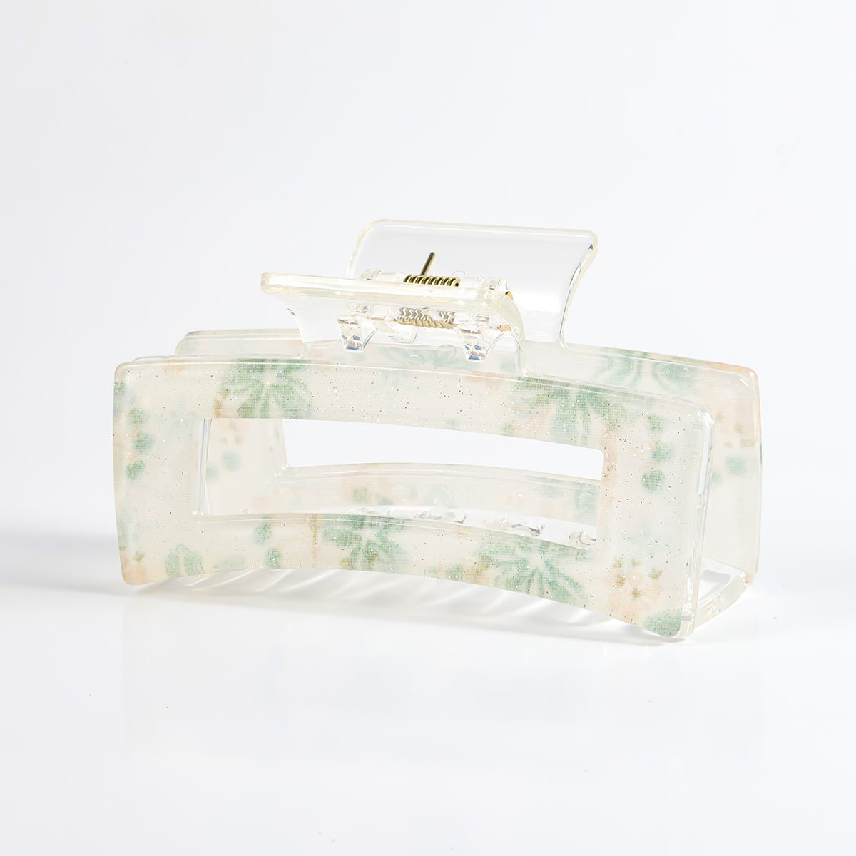 Arch14 Printed Floral Rectangle Claw Clip 1pc by Arch14 – Hair Accessories