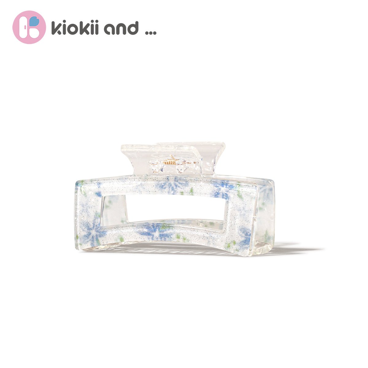 Arch14 Printed Floral Rectangle Claw Clip 1pc by Arch14 – Hair Accessories