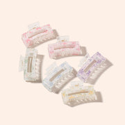 Arch14 Printed Floral Rectangle Claw Clip 1pc by Arch14 – Hair Accessories