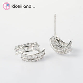 Arch14 Radiant Triple - Layer Baguette 18K Gold - Plated Stud Earrings by Arch14 – Earrings photo