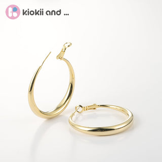 Arch14 Signature Shine Classic 18K Gold Hoop Earrings by Arch14 – Earrings photo