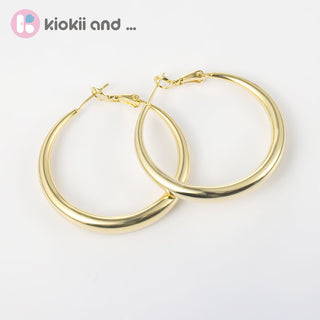 Arch14 Signature Shine Classic 18K Gold Hoop Earrings by Arch14 – Earrings photo