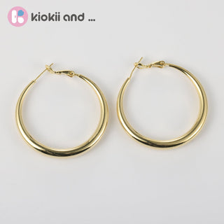 Arch14 Signature Shine Classic 18K Gold Hoop Earrings by Arch14 – Earrings photo