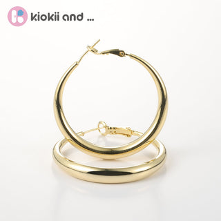 Arch14 Signature Shine Classic 18K Gold Hoop Earrings by Arch14 – Earrings photo