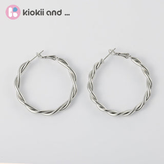 Arch14 Sophisticated Braided Loop 18K Gold Hoop Earrings by Arch14 – Earrings photo