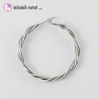 Arch14 Sophisticated Braided Loop 18K Gold Hoop Earrings by Arch14 – Earrings photo