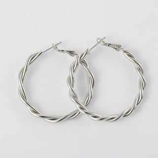 Arch14 Sophisticated Braided Loop 18K Gold Hoop Earrings by Arch14 – Earrings photo