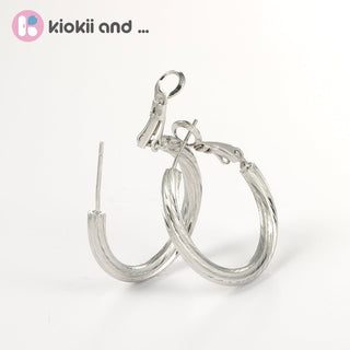 Arch14 Vintage Style Woven 18K Gold - Plated Hoop Earring by Arch14 – Earrings photo