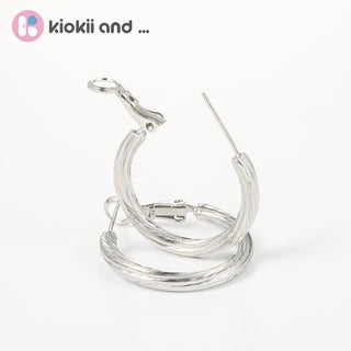 Arch14 Vintage Style Woven 18K Gold - Plated Hoop Earring by Arch14 – Earrings photo