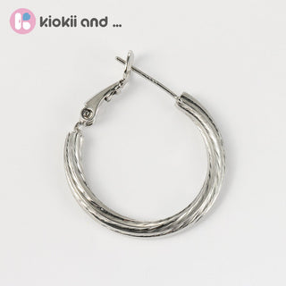 Arch14 Vintage Style Woven 18K Gold - Plated Hoop Earring by Arch14 – Earrings photo