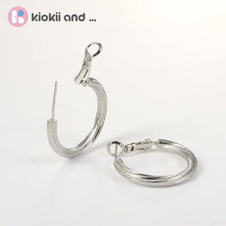 Arch14 Vintage Style Woven 18K Gold - Plated Hoop Earring by Arch14 – Earrings photo