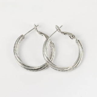 Arch14 Vintage Style Woven 18K Gold - Plated Hoop Earring by Arch14 – Earrings photo