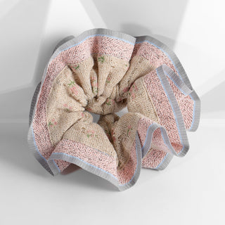 Arch14 Winter Floral Print Knitted Scrunchie by Arch14 – Hair Accessories photo