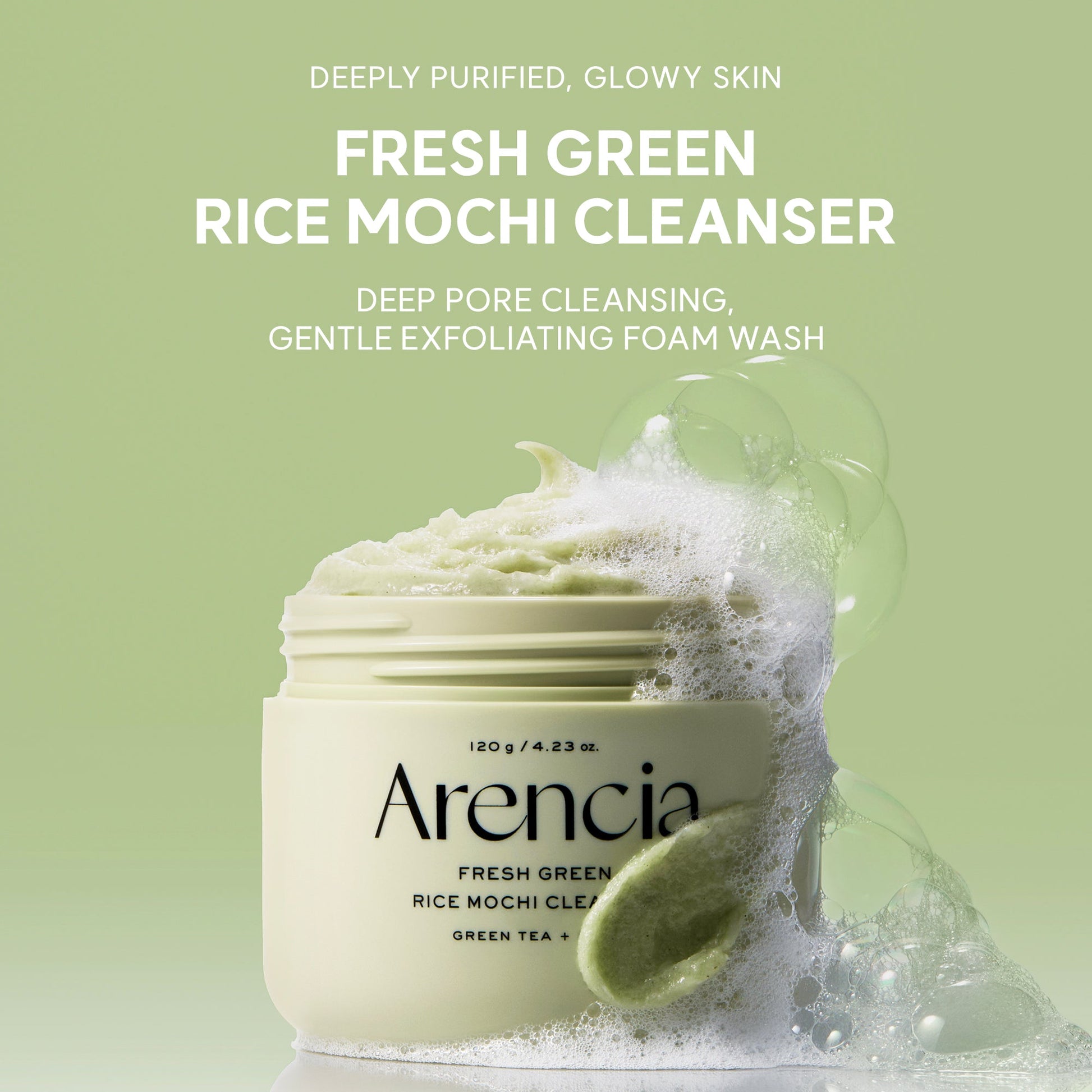 Arencia Fresh Green Rice Mochi Cleanser 120g by Arencia – Facial Cleanser