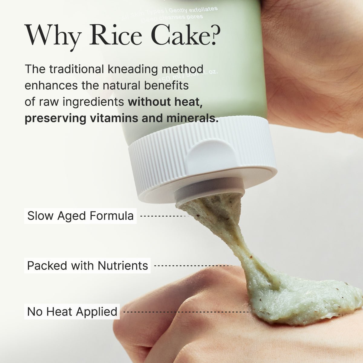 ARENCIA Green Tea + LHA Deep Pore Rice Cake Cleanser 150ml by Arencia – Facial Cleanser