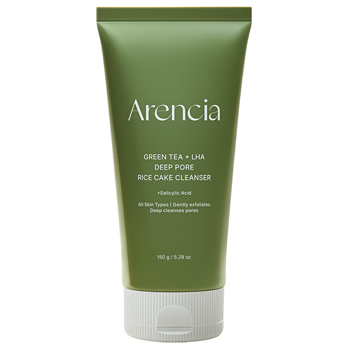 Arencia Green Tea + LHA Deep Pore Rice Cake Cleanser 150ml by Arencia – Facial Cleanser
