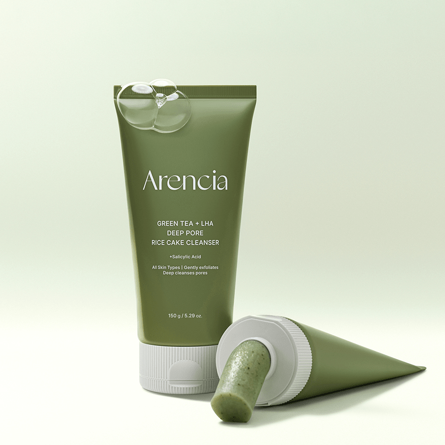 ARENCIA Green Tea + LHA Deep Pore Rice Cake Cleanser 150ml by Arencia – Facial Cleanser