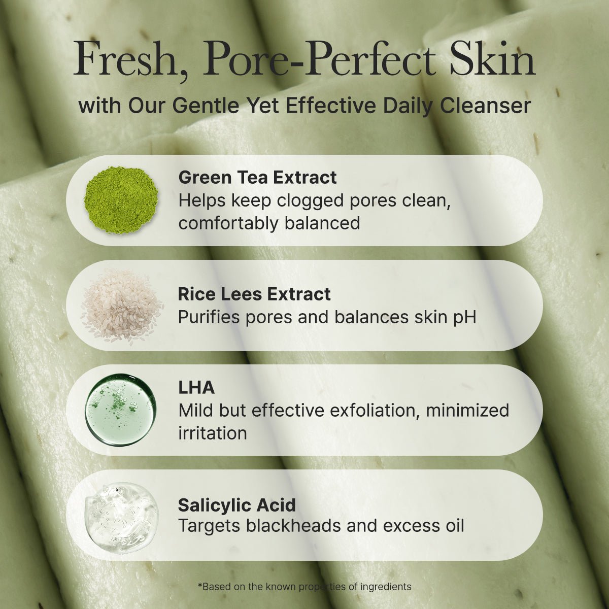 ARENCIA Green Tea + LHA Deep Pore Rice Cake Cleanser 150ml by Arencia – Facial Cleanser