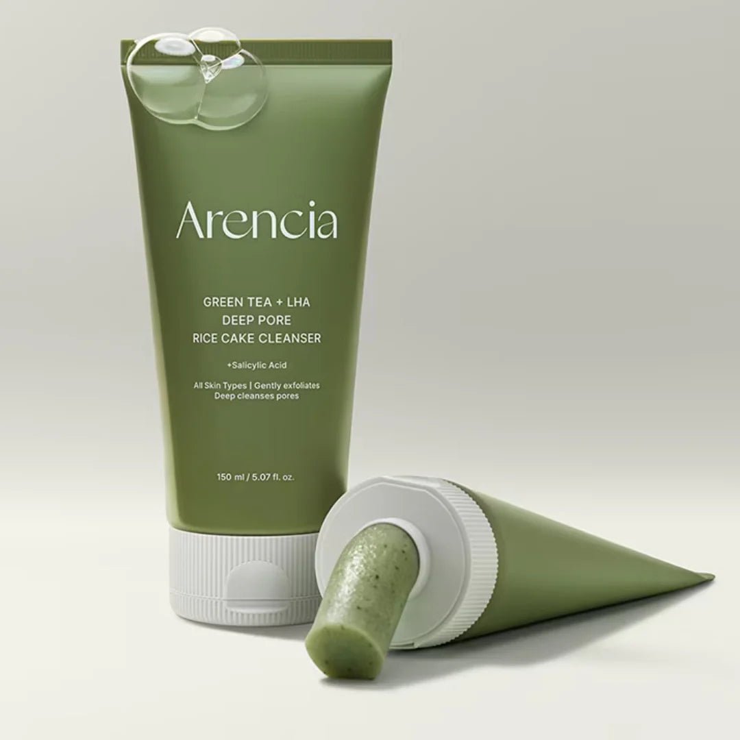 ARENCIA Green Tea + LHA Deep Pore Rice Cake Cleanser 150ml by Arencia – Facial Cleanser