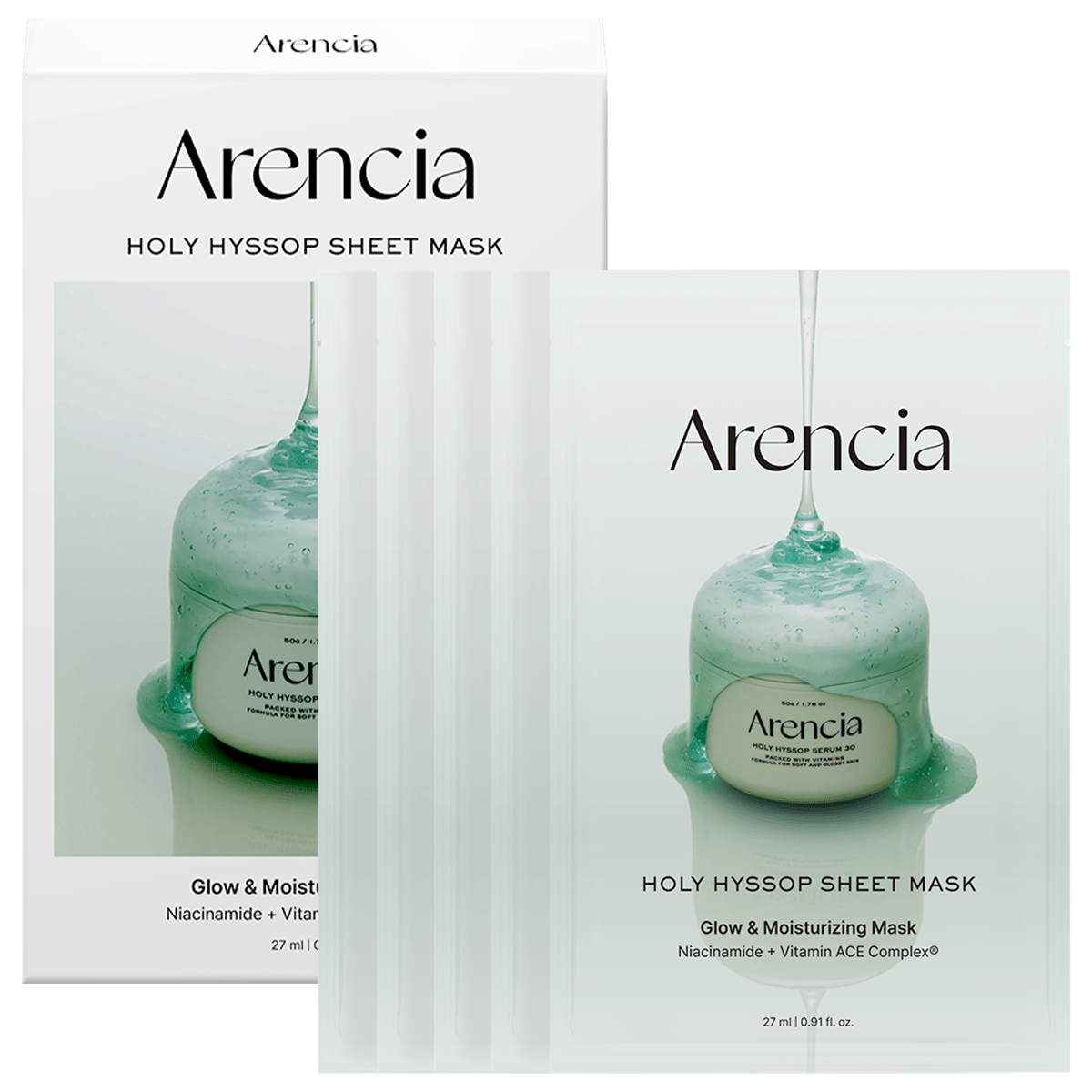 Arencia Holy Hyssop Mask Sheet 5pcs by Arencia – Sheet Mask
