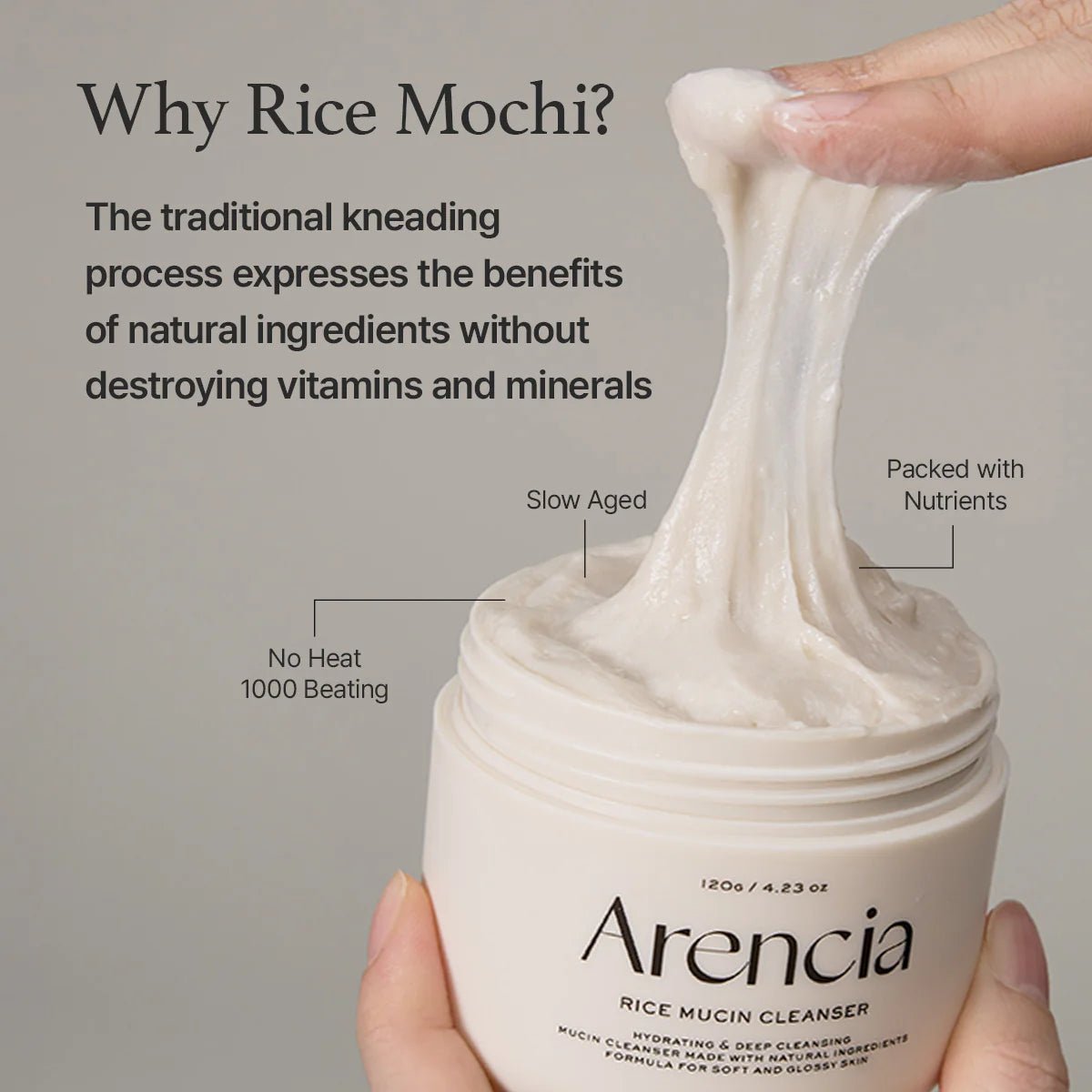 Arencia Rice Mucin Cleanser 120g by Arencia – Facial Cleanser