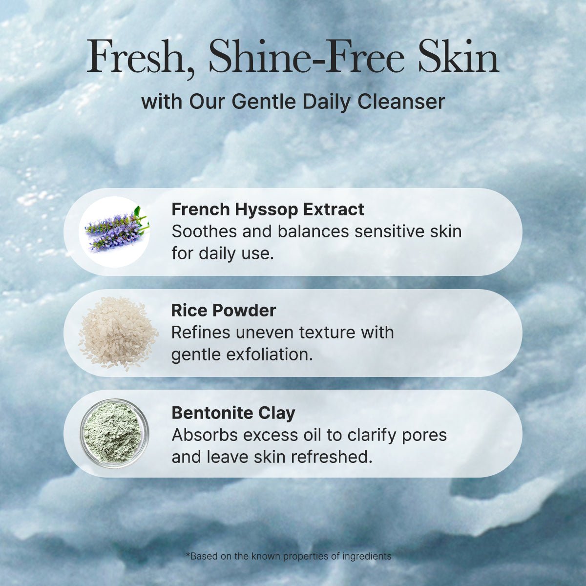 Arencia Royal Blue Hyssop Rice Mochi Cleanser 120g by Arencia – Facial Cleanser