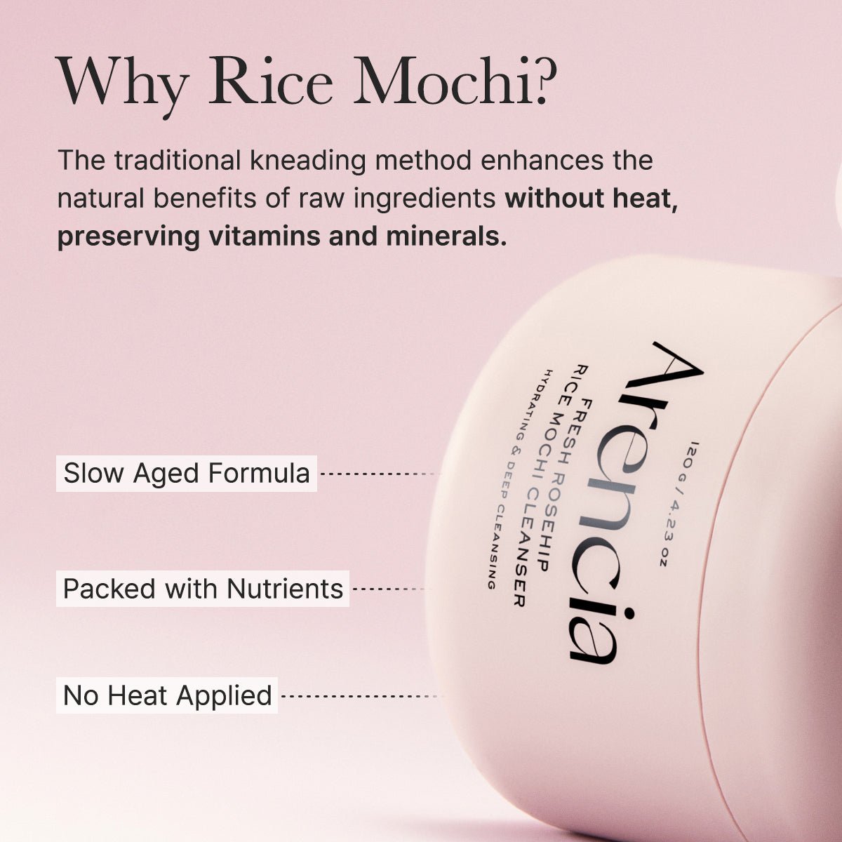 Arencia Royal Rosehip Rice Mochi Cleanser 120g by Arencia – Facial Cleanser