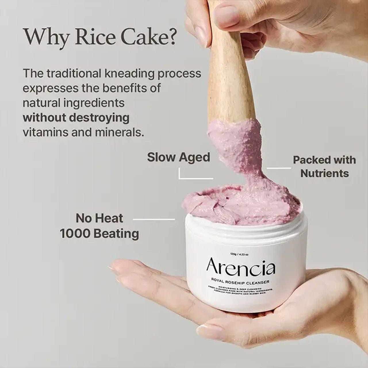 Arencia Royal Rosehip Rice Mochi Cleanser 120g by Arencia – Facial Cleanser
